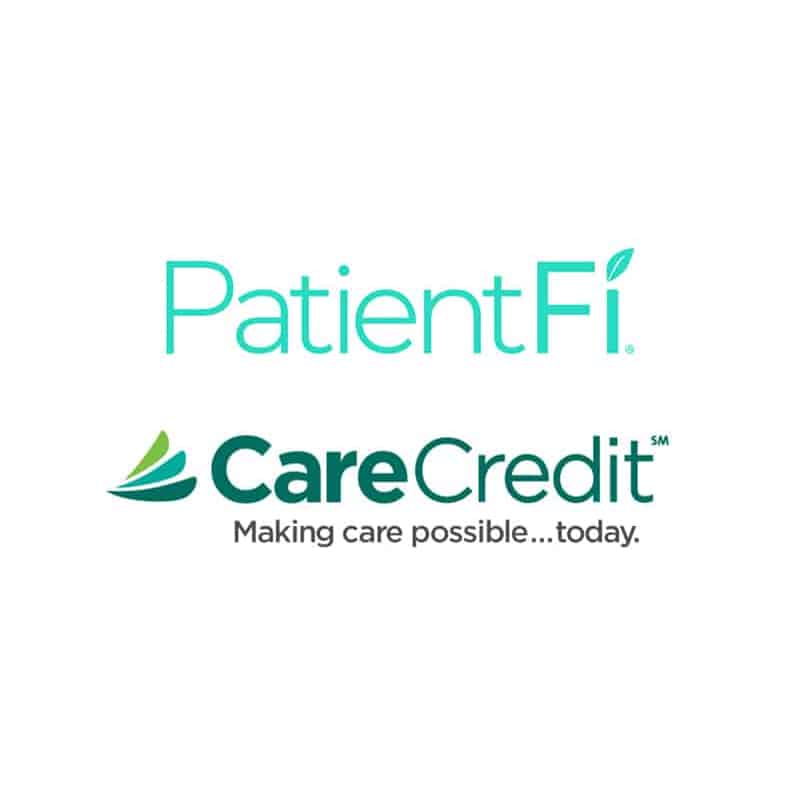 PatientFi and CareCredit logos with the tagline 'Making care possible...today.'